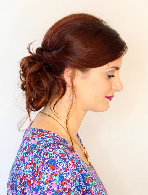 Low Messy Bun Hairstyles for Long Thick Hair