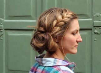 Messy Updos for Long Hair With Side French Braid Messy Updos for Long Hair