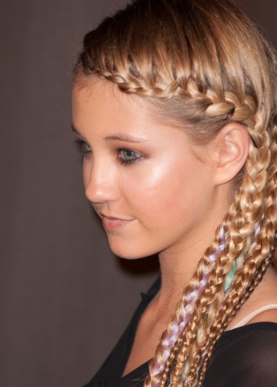 A Bunch of Side Cute Braids for kids