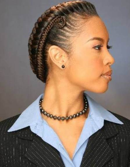 A Snail Shell- Black braid hairstyles