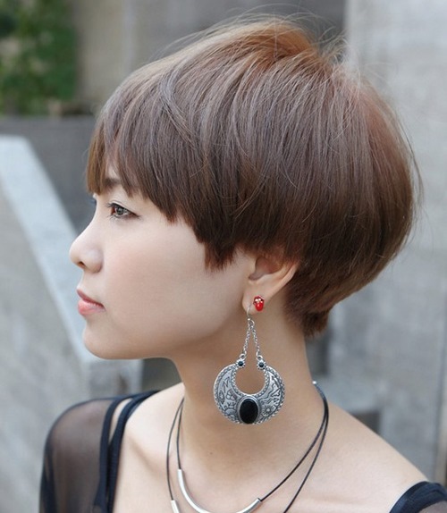 Asian Short Hairstyle Short Fringe Hairstyles