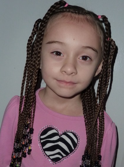 Beaded Braided Pigtails- Braids for kids
