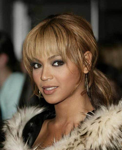 Beyoncé Loose Ponytails with Bangs