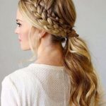 Blond Pony with Double Braid- French braid ponytails