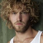 Blonde Hairstyle with Curly Hair- Curly hairstyles for men