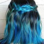 Blunt Blue Ombre hairstyles