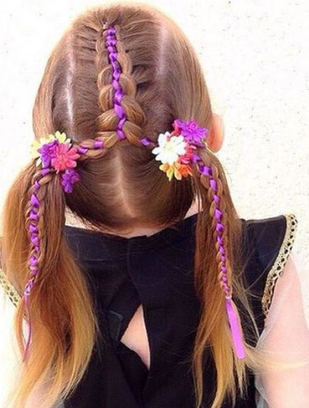 Braid Spit Into Pigtails- Braided pigtail hairstyles