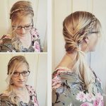 Braided Headband Hairstyle Ponytails with Bangs