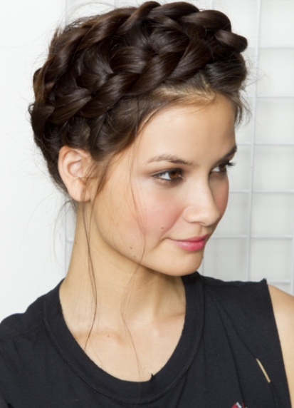 Braided Updo- Greek goddess braids