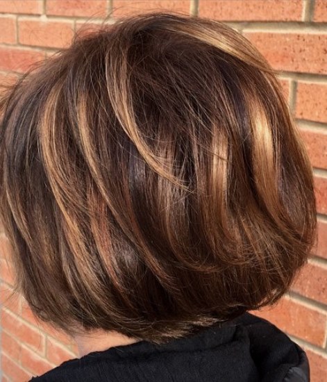 Brown Toned Color- brown Balayage short hair looks