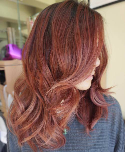Burgundy Brown Ideas for Red Hair