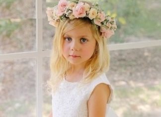 15 Cute Flower Girl Hairstyles Charming Flower Crown- Flower girl hairstyles