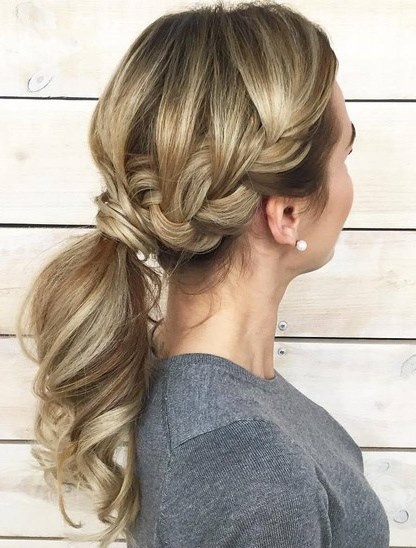 Charmingly Soft Ponytail- French braid ponytails