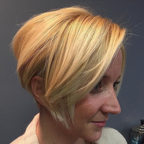 Angled A-line Hairstyle Short Straight Hairstyles and Haircuts