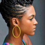 Cornrows with French Roll Updo- Black braid hairstyles