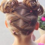 Criss- Cross Pigtails and Lacy Buns- Braided pigtail hairstyles