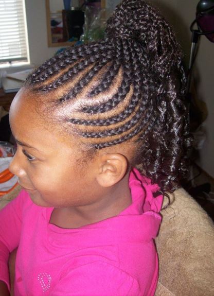 Curly Braided Pony for Girls- Cute Braids for kids