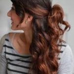 Curly Half-Up Hairstyle- Ideas for thick hair
