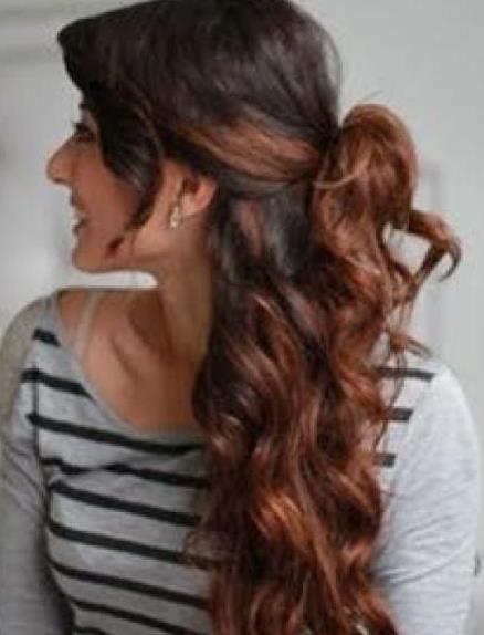 Curly Half-Up Hairstyle- Ideas for thick hair