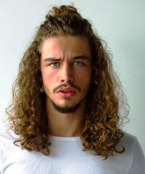 Curly hairstyle for long hair- Curly hairstyles for men