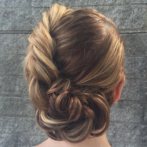 Curved Twist Hairstyles for Wedding Guests