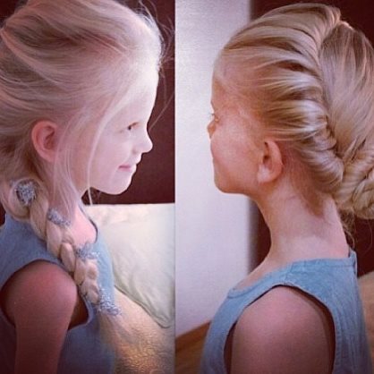 Elsa’s Long cute Braids for Kids
