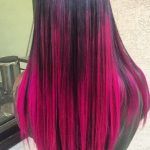 Dark to Punk Pink ombre hairstyles
