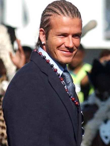 David Beckham Cornrows- David Beckham Haircuts