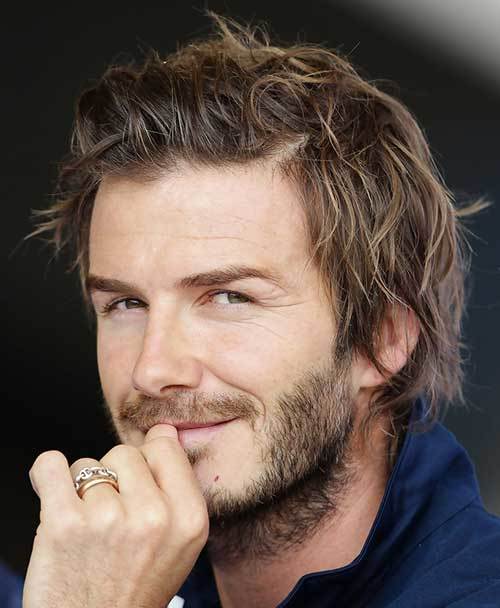 David Beckham with Messy Short Hair Men-Messy Hairstyles