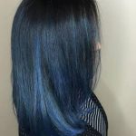 Denim Blue Bob ombre hairstyles