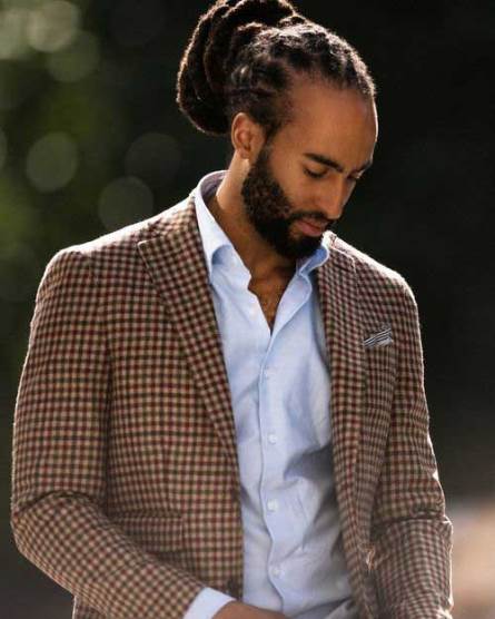 Dreadlocks in a Bun- Dreadlocks styles for men