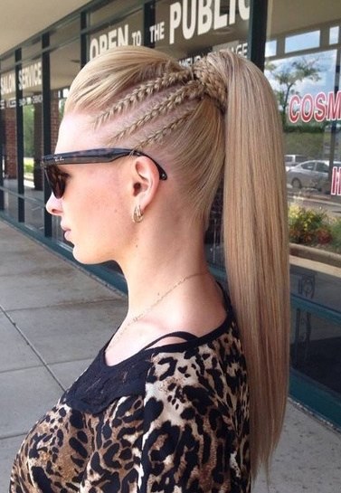 Fiercely Braided to Perfection- French braid ponytails