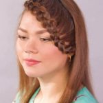 Fix the Braid under the Side Locks- Lovely downdo with a face framing lace braid