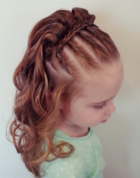 Flat Twist with a Braided Band- Baby girl hairstyles