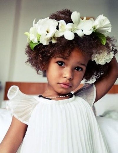 Free Natural Curls- Flower girl hairstyles