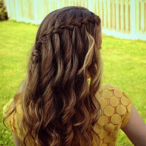 Free and Flowing Waterfall Braid Styles