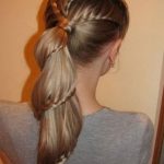 French Braided Ponytail- Ponytail hairstyles