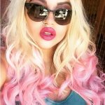 Hair Blonde to Sugary Pink- Pink ombre hairstyles