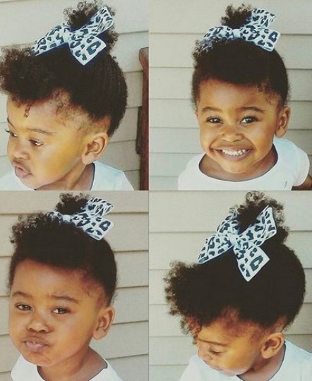 High Ponytail- Baby girl hairstyles