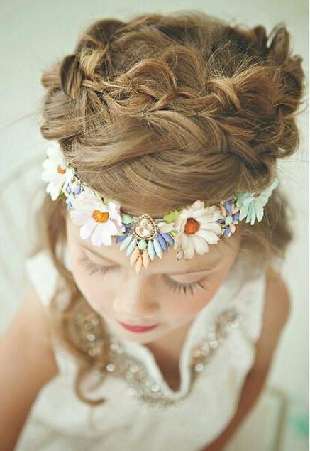 Hippie Double Braid- Flower girl hairstyles