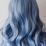 Ice Blue Soft, Flowing Waves- Pastel blue hairstyles