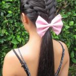 Intricate and Adorable French Braid ponytails