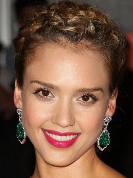 Jessica Alba Braided Hairstyle- Greek Goddess Braids