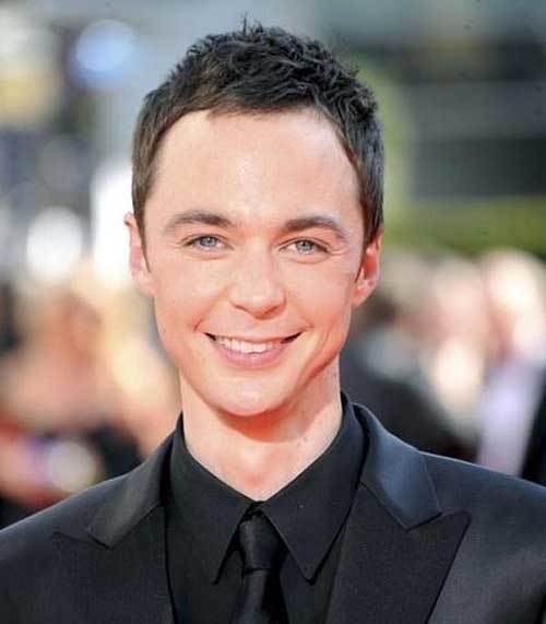 Jim Parsons Short Messy Hairstyle Men-Messy Hairstyles