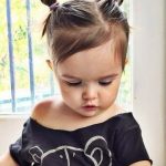 Knotted ponytail baby girl hairstyles