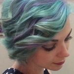 Lavender and Turquoise Waves- Pastel blue hairstyles