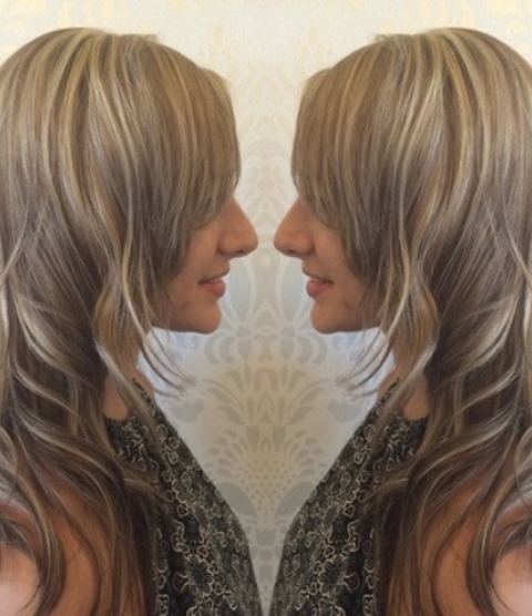 Layered Brown and Blonde- Blonde balayage looks