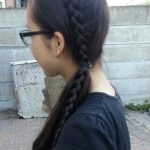 Long Ponytail with Side Braid- Side ponytail hairstyles