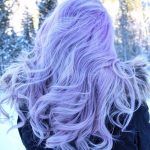 Long Tousled Pastel Purple Pastel Purple Hair