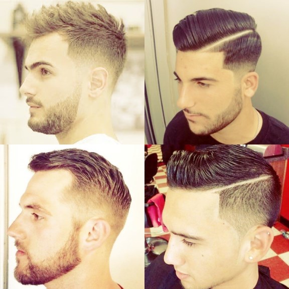 Low Fade Comb Over Hairstyles for Men
